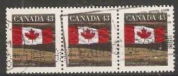 Canada  1992  Definitives; Flag  (o) P. 13.5 X 13 - Otros & Sin Clasificación