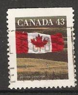 Canada  1992  Definitives; Flag  (o) P. 13.5 X 13 - Timbres Seuls