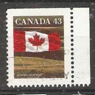 Canada  1992  Definitives; Flag  (o) P. 13.5 X 13 - Single Stamps