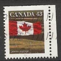 Canada  1992  Definitives; Flag  (o) P. 13.5 X 13 - Postzegels