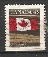 Canada  1992  Definitives; Flag  (o) P. 13.5 X 13 - Postzegels