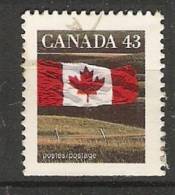 Canada  1992  Definitives; Flag  (o) P. 13.5 X 13 - Sellos (solo)