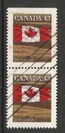 Canada  1992  Definitives; Flag  (o) P. 14.5 - Postzegels