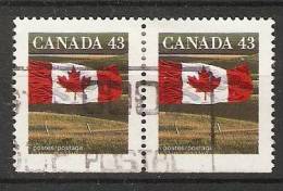 Canada  1992  Definitives; Flag  (o) P. 14.5 - Postzegels