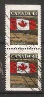 Canada  1992  Definitives; Flag  (o) P. 14.5 - Timbres Seuls