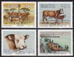 Namibia 1993 Simmentaler Cattle Cow Farm Cattles Cows Animals Mammals Animal Stamps MNH Michel 739-742 SG 611-614 - Vaches