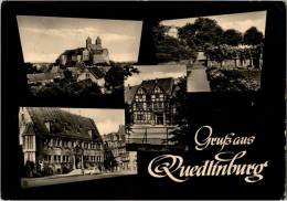 AK Quedlinburg, Rathaus, Schloß, Dom, Klopstockhaus, Gel, 1963 - Quedlinburg