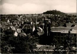 AK Pößneck, Blick Gegen Die Altenburg, Gel, 1961 - Pössneck