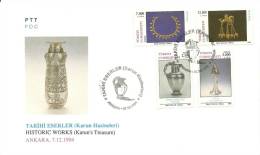 Turkey; FDC 1994 Archaeology (Karun's Treasure) - FDC