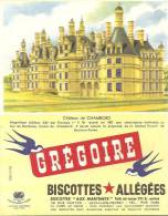 Buvard Biscttes Gregoire Chateau   De   Chambord - Biscottes