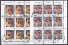 Jugoslawien – Yugoslavia 1993 Europa CEPT Mini Sheets CTO; Michel # 2603-04 - Hojas Y Bloques