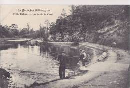 ¤¤  -  7543  -  ROHAN  -  Les Bords Du Canal  -  Pêcheurs à La Ligne  -  Pêche    -  ¤¤ - Rohan