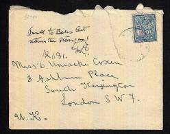 A0169 MALTA 1931, Cover Valetta To UK (tear On Front Cover) - Malta (...-1964)