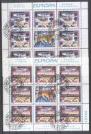 Jugoslawien – Yugoslavia 1994 Europa CEPT Mini Sheets CTO; Michel # 2657-58 - Hojas Y Bloques