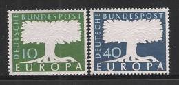 GERMANIA - EUROPA CEPT 1957 - Serie Completa Di 2 Valori Nuovi S.t.l. - In Ottime Condizioni. - 1957