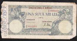 Delcampe - ROUMANIE ROMANIA P58  100.000 LEI  28 Mai 1946    VG - Roumanie