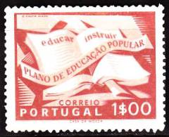 PORTUGAL - 1954,  Campanha De Educação Popular.  1$00  (*) MNG  MUNDIFIL  Nº 797 - Neufs