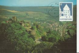 LUXEMBOURG 1982 – MAXIMUM CARD FD BOURSCHEID – CASTLE OF METTERNICH, ZANDT,SCHENCH SCHMIDTBURG W 1 ST OF 6 F. POSTM LUXE - Maximum Cards