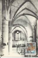 LUXEMBOURG 1985– MAXIMUM CARD FD ST. LAURENT CHURCH – DIEKIRCH – “HELLUX 85 PHILATELIC EXHIBITION – LUX. SWITZERLAND   W - Maximum Cards