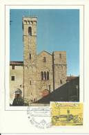 ITALY  1985– MAXIMUM CARD FD 950 YEARS ABBEY OF SAN SALVATORE MONTE AMIATA - SIENA –W 1 ST OF 450 L. POSTM ABBADIA S.SA - Maximumkaarten