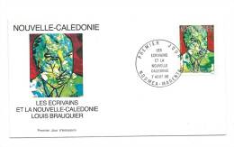 FDC Nouvelle Calédonie - Poste Aérienne - Les écrivains Et La Nlle  Calédonie - Obl Du 07/08/96 (1er Jour) - Usados