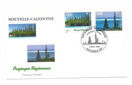 FDC Nouvelle Calédonie - Paysages Régionaux - Obl Du 05/11/98 (1er Jour) - Usados