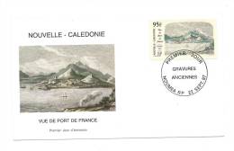 FDC Nouvelle Calédonie - Gravures Anciennes - Vue De Port De France - Obl 22/09/97 (1er Jour) - Usati