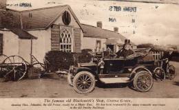 Gretna Green Old Blackmsith Shop Showing Thos. Johnston Priest Ready For Motor Run 1910 Car Postcard - Dumfriesshire