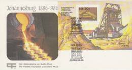 South Africa 1986 Johannesburg Centenary MS - FDC