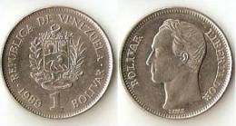 Venezuela  1 Bolivar  1989 - Venezuela