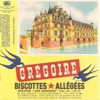 Buvard Biscottes Gregoire Chateau De Chenonceaux - Zwieback