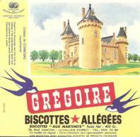 Buvard Biscottes Gregoire Chateau De Combourg - Biscottes