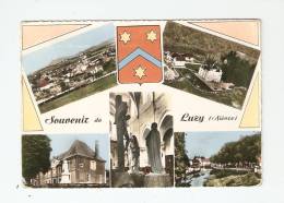 CSM : 58 - Nièvre : Luzy : Souvenir De Luzy : Multivues ( 5 ) : Vue Générale , Chateau, Mairie .... - Autres & Non Classés