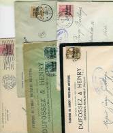 1914-1918 : 5 Enveloppes Morlanwelz/Montignies Sur Sambre/Carrieres/Vilvoord E/Brux. - Deutsche Armee