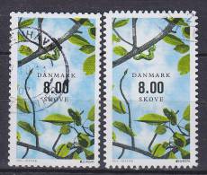 Denmark 2011 Mi. 1642 A & C    8.00 Kr. Danish Forests Europa CEPT (From Sheet & Booklet) - Used Stamps