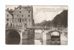 CPA Marcophilie : 77 - Meaux : Pont De Meaux ) Tampon : Dépot Prisonniers Guerre - Camp De Coetquidan - Regiments