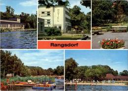AK Rangsdorf, Hotel Rangsdorfer Hof, Seebad-Casino, Freibad, Beschr, 1978 - Rangsdorf