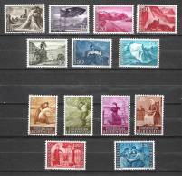 Liechtenstein - 1959 - Y&T 342A/348 + 349 - Neuf ** - Unused Stamps
