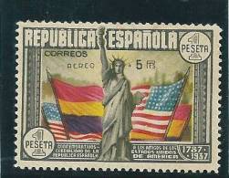 Spain 1938 Air (Surch With Aereo 5pts) MNH** - Unused Stamps
