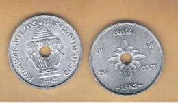 LAOS -  20 Cents  1952  KM5 - Laos