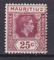 Mauritius 1938 Mi. 210 A    25 C King König George VI. - Mauricio (...-1967)