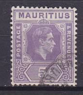 Mauritius 1938 Mi. 206 A    5 C King König George VI. Perf. 14 - Mauricio (...-1967)