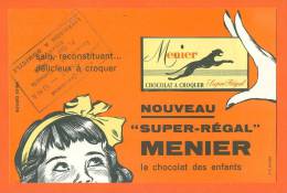 Buvard  "  Chocolat Menier Super Regal   " - Kakao & Schokolade