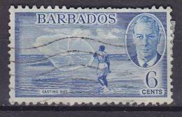 Barbados 1950 Mi. 188    6 C King König George VI. & Fischer Casting Net - Barbados (...-1966)