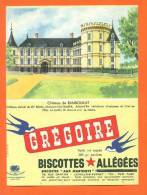 Buvard  "  Gregoire - Biscottes Allegées  " Chateau De Rambouillet - Biscottes