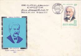 POLAR EXPLORER, ANTARCTICA EMIL RACOVITA 1977 SPECIAL COVERS, RARE CACHET  ROMANIA. - Explorateurs