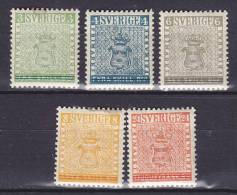 Sweden 1955 Mi. 406-10 Internationale Briefmarkenausstellung "Stokholmia 55" Complete Set MNH** (2 Scans, See Note) - Ongebruikt