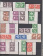 Ensemble De Timbres Neufs ** Sans Charnière MNH En Paire Bord De Feuille Séries Presque Toutes Complètes - Service