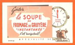 Buvard  "  Fromage De Gruyere  "  La Vache Grosjean - Produits Laitiers