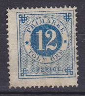 Sweden 1872 Mi. 22 A     12 Ö Ziffern Und Kronen Im Kreis Perf. 14 (2 Scans) MNG !! - Unused Stamps